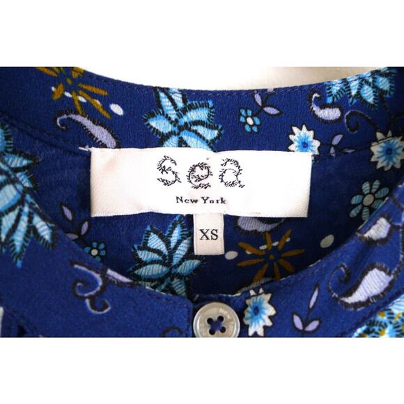 SEA NEW YORK Penelope Paisley Tiered Viscose Midi Dress Net-A-Porter XS $395 - Picture 6 of 12